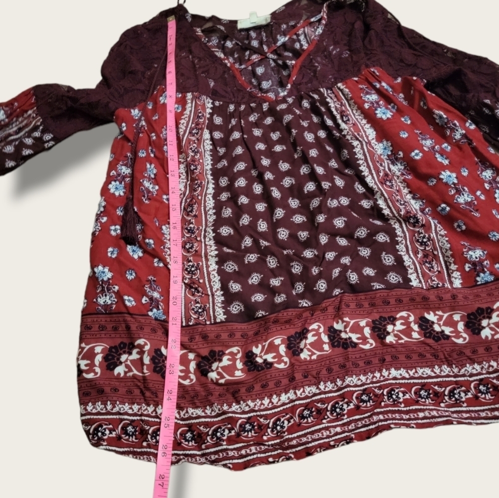 Entro Bohemian Lace Blouse - Picture 8 of 10